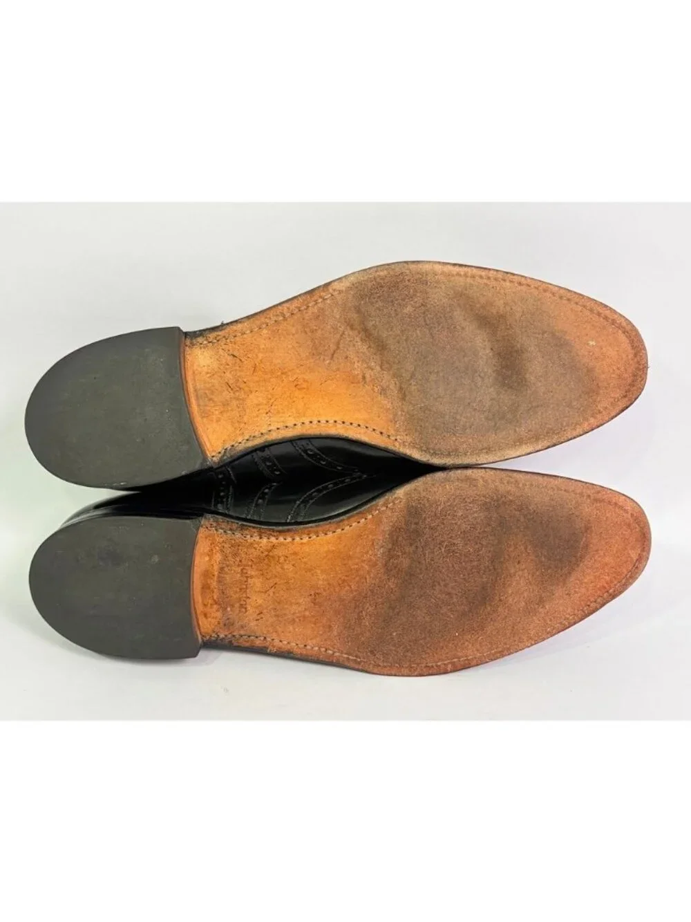 RARE Johnston & Murphy Aristocraft Wingtip Oxford Shoes Men 13 C HANDMADE / VTG
